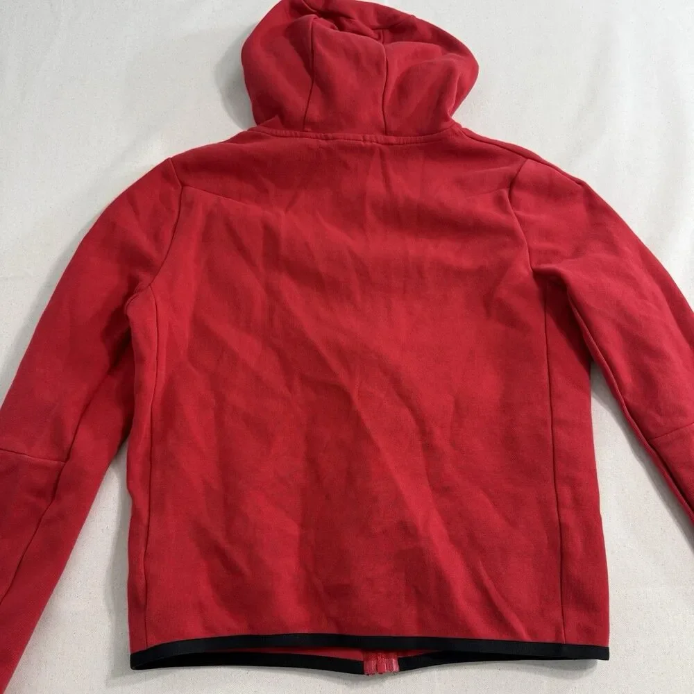 Nike Sportswear Tech Fleece Big Kids' Full-Zip Hoodie Red Size XL Youth